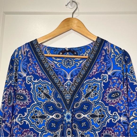 HALE BOB - V-Neck Long-Sleeve Dress - Colbalt - Women’s XL - Picture 5 of 13